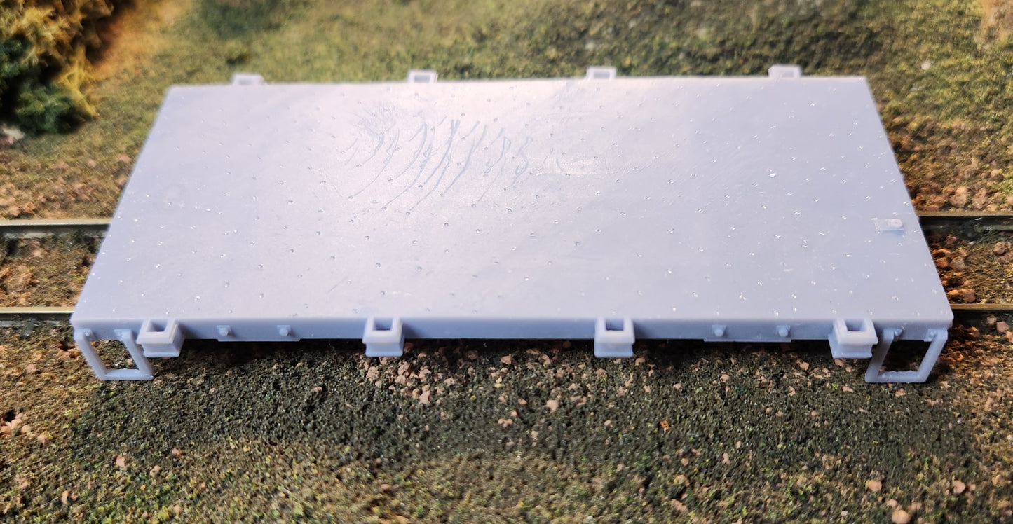 On30 3D Printed 16ft Flat Car Chassis(Set of 3)