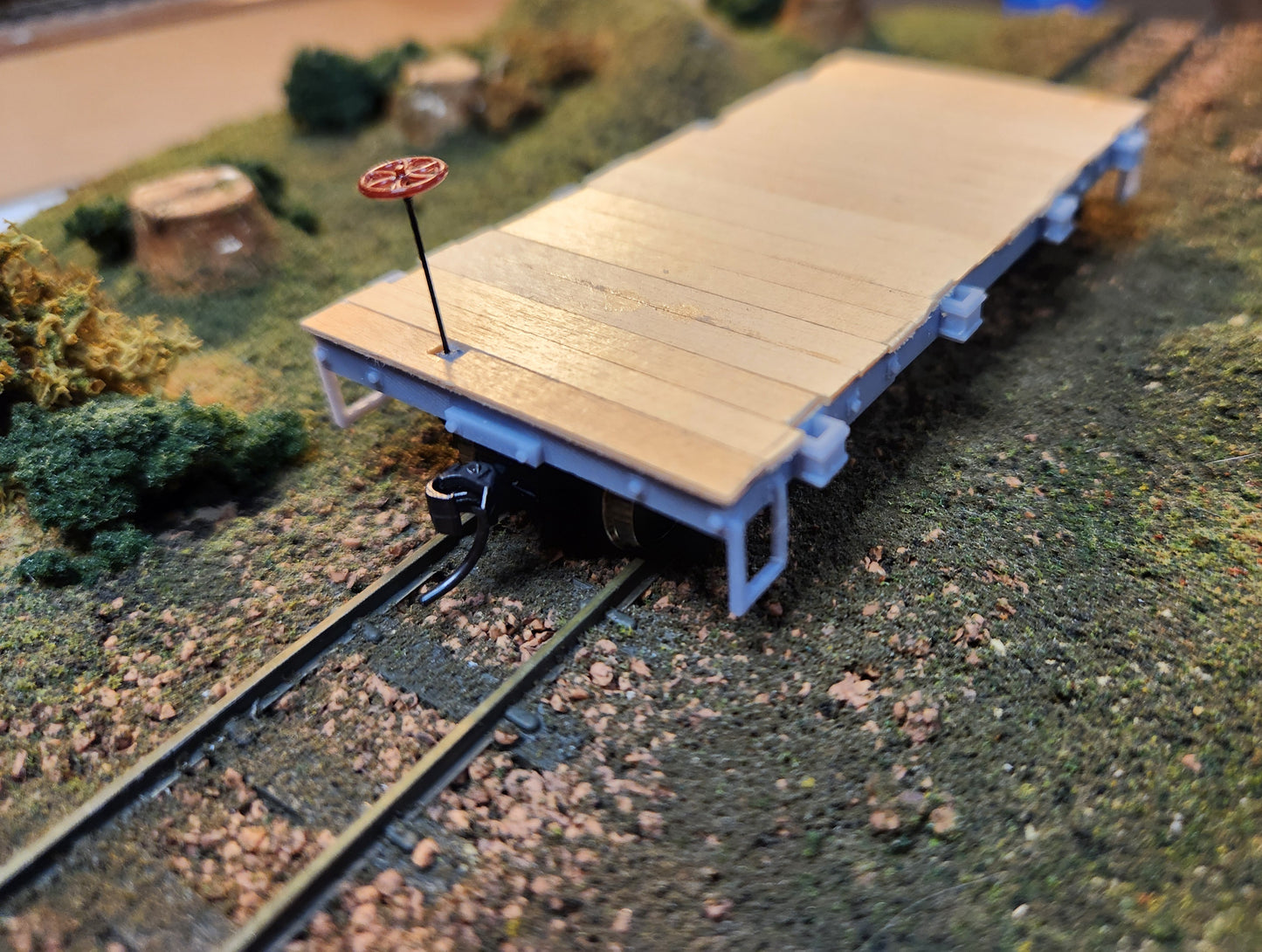 On30 3D Printed 16ft Flat Car Chassis(Set of 3)