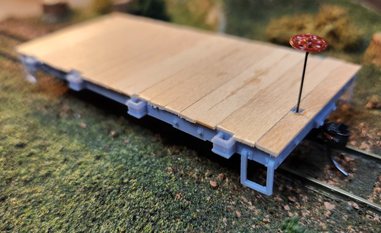 On30 3D Printed 16ft Flat Car Chassis(Set of 3)