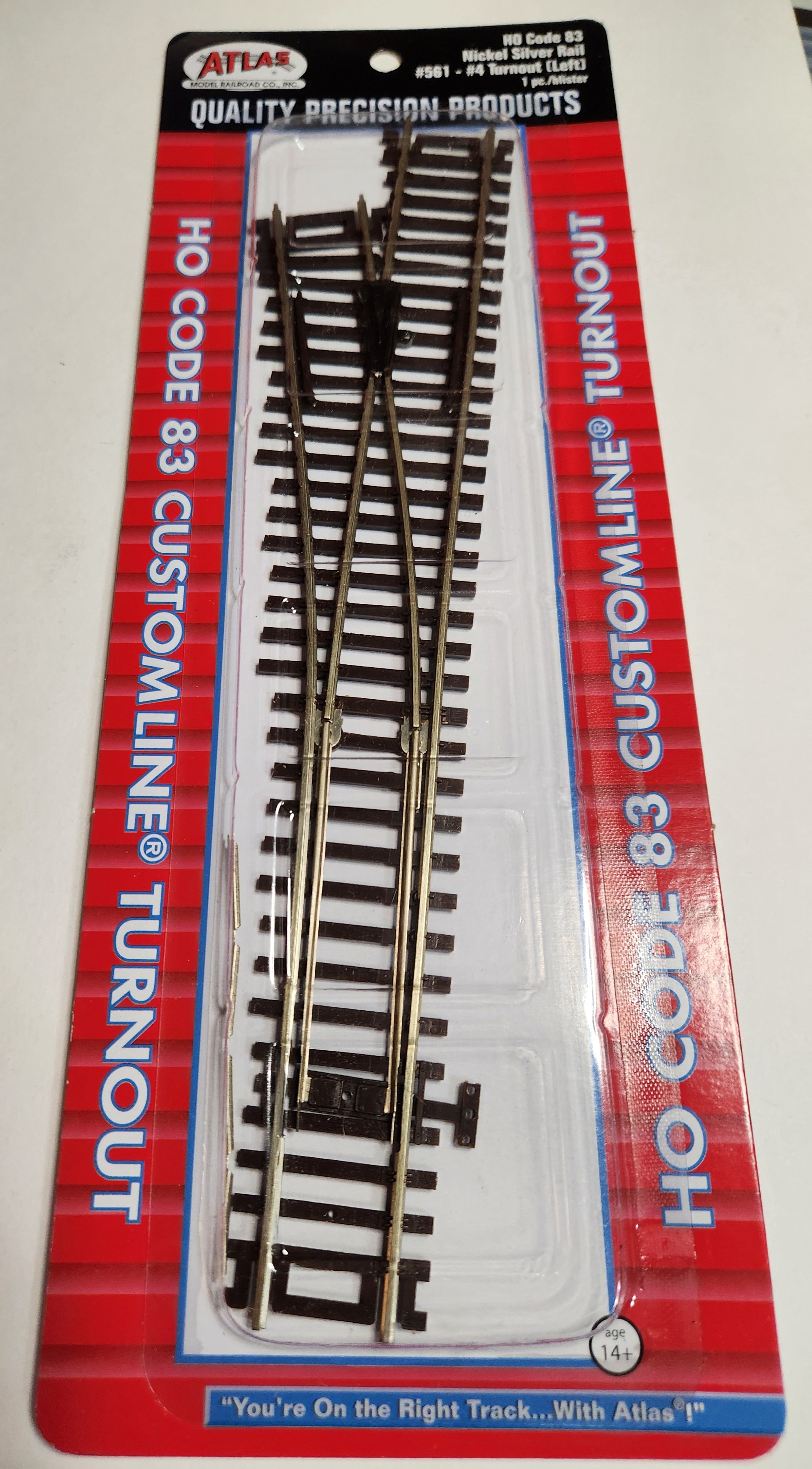 Atlas Code 83 Customline Turnout 4 Left Phil's Trains