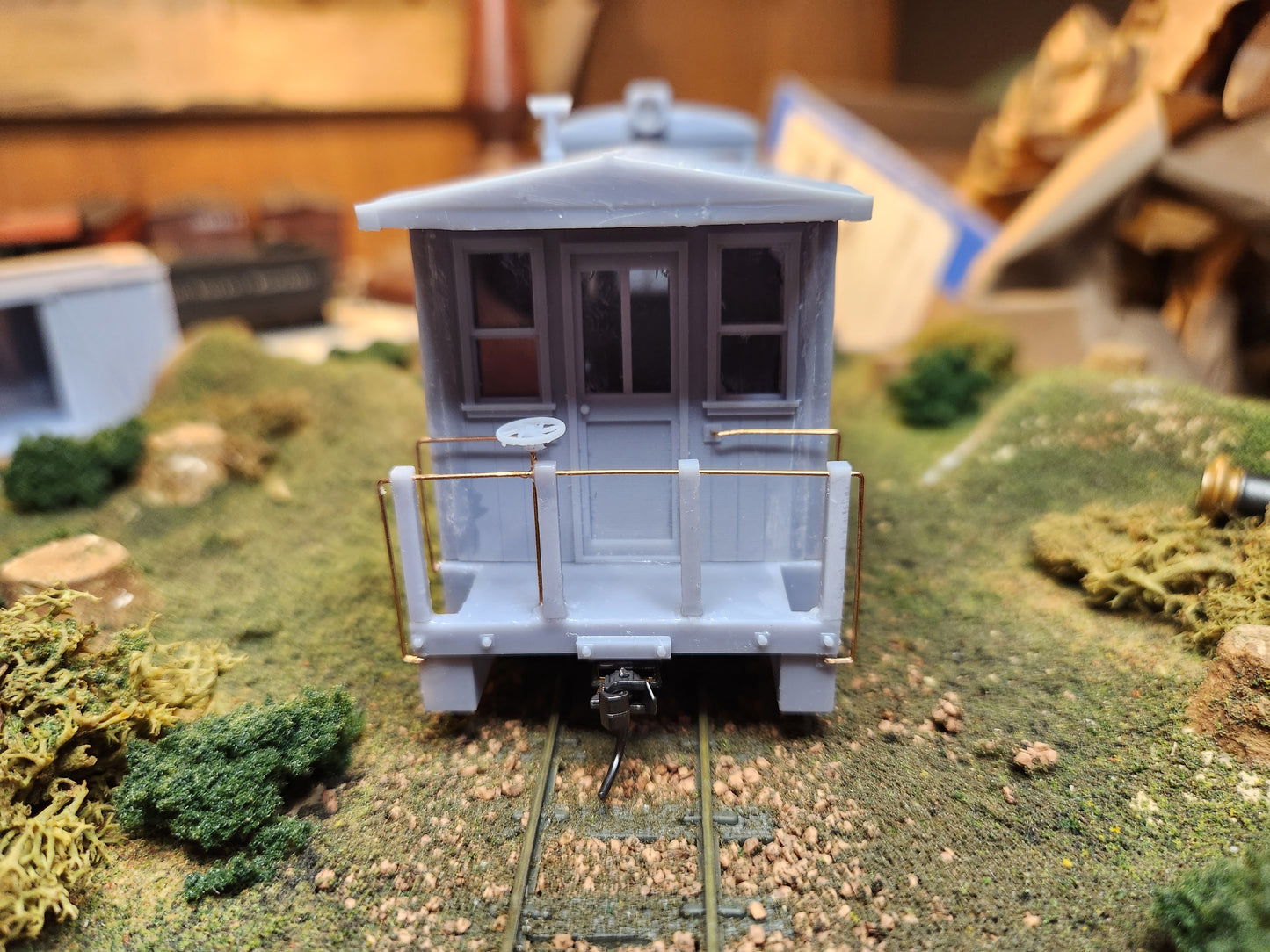On30 3D Printed Short Caboose Kit With Trucks