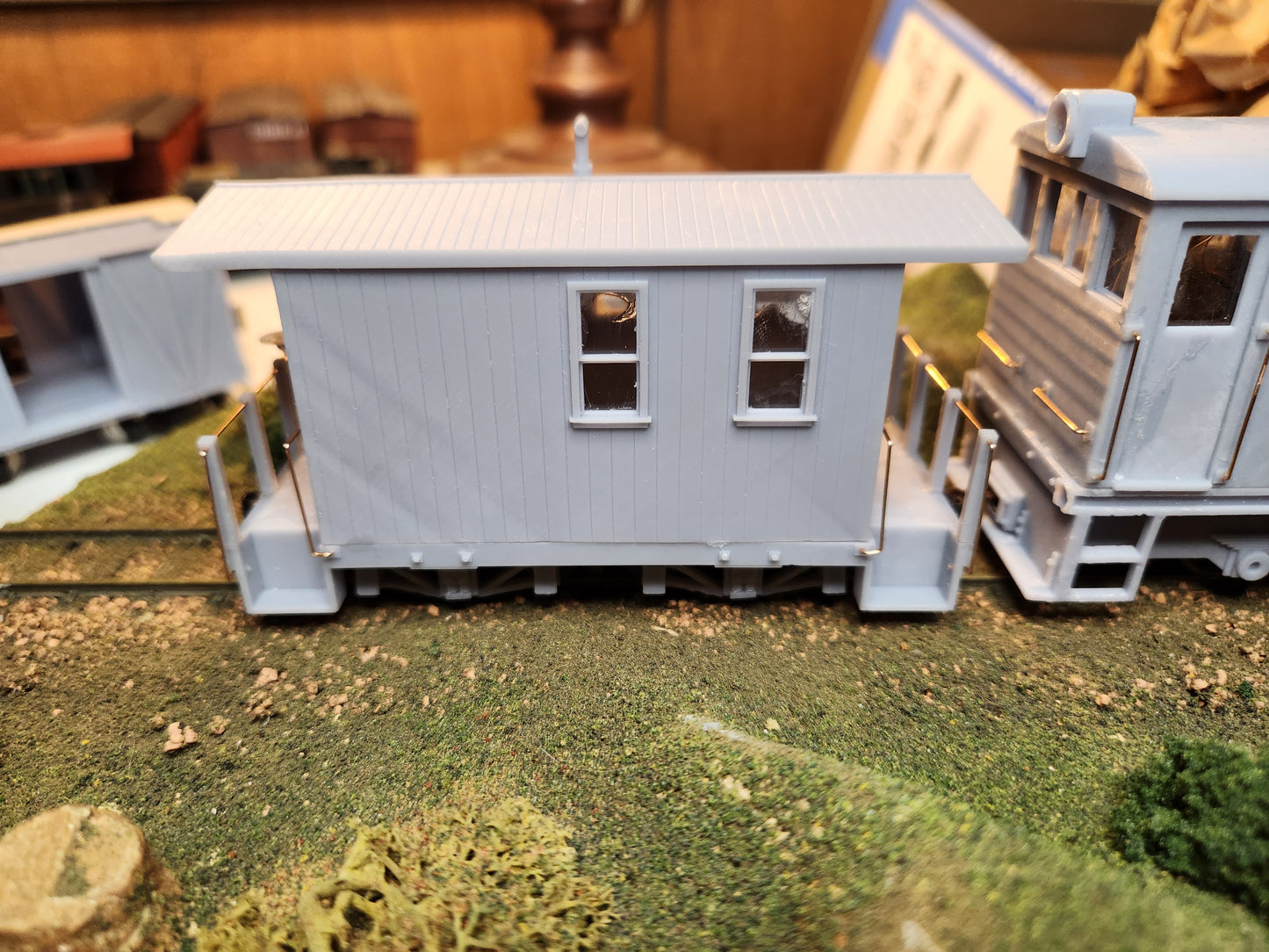 On30 3D Printed Short Caboose Kit With Trucks