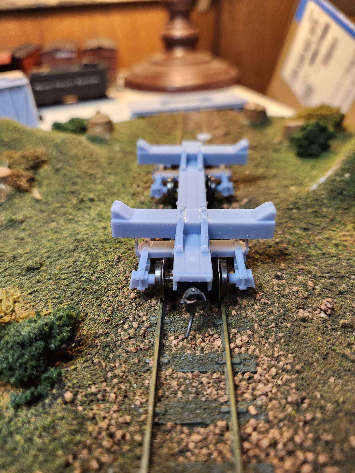 On30 3D Printed 16ft Skeleton Log Cars with trucks(Set of 2)
