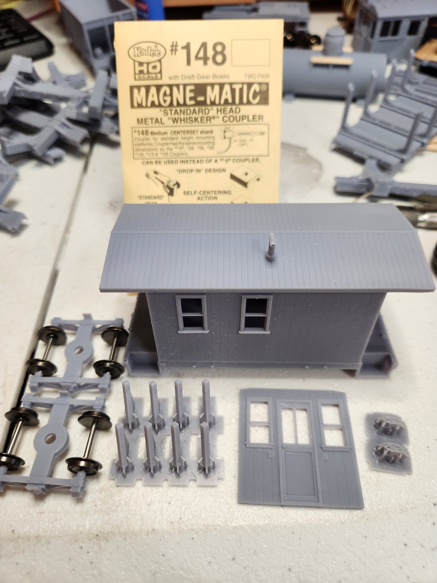 On30 3D Printed Short Caboose Kit With Trucks