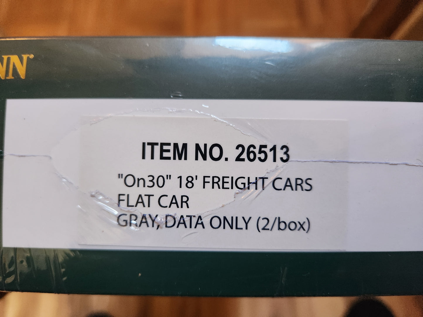 Bachmann On30 18' Flat cars(set of 2) Gray 26513