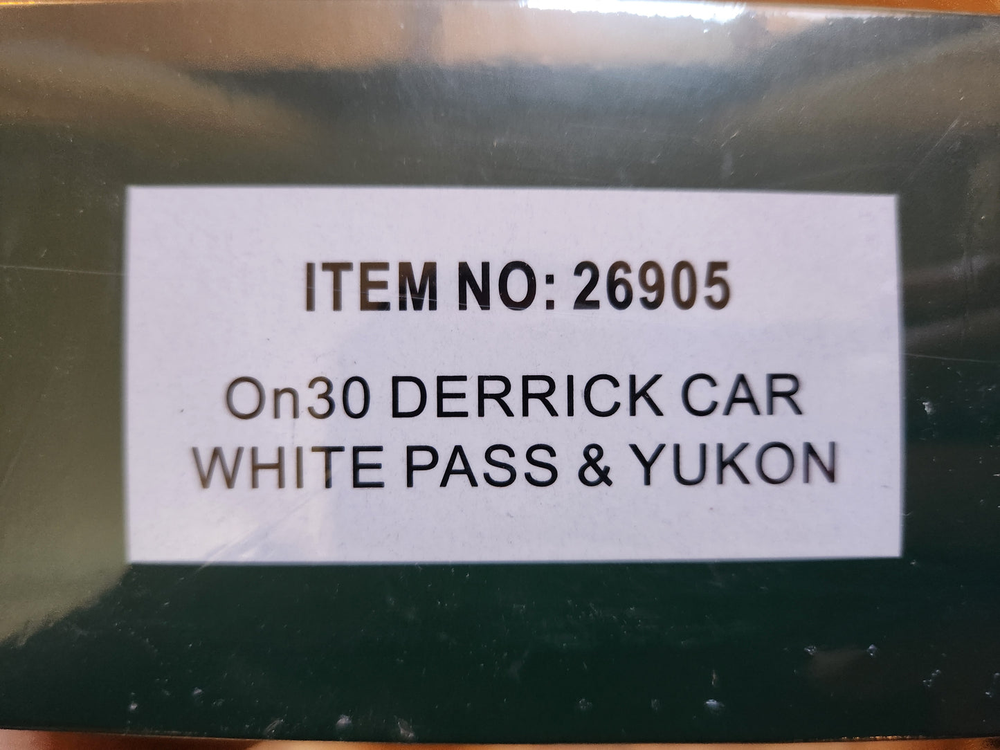 Bachmann On30 Derrick Car White Pass and Yukon 26905