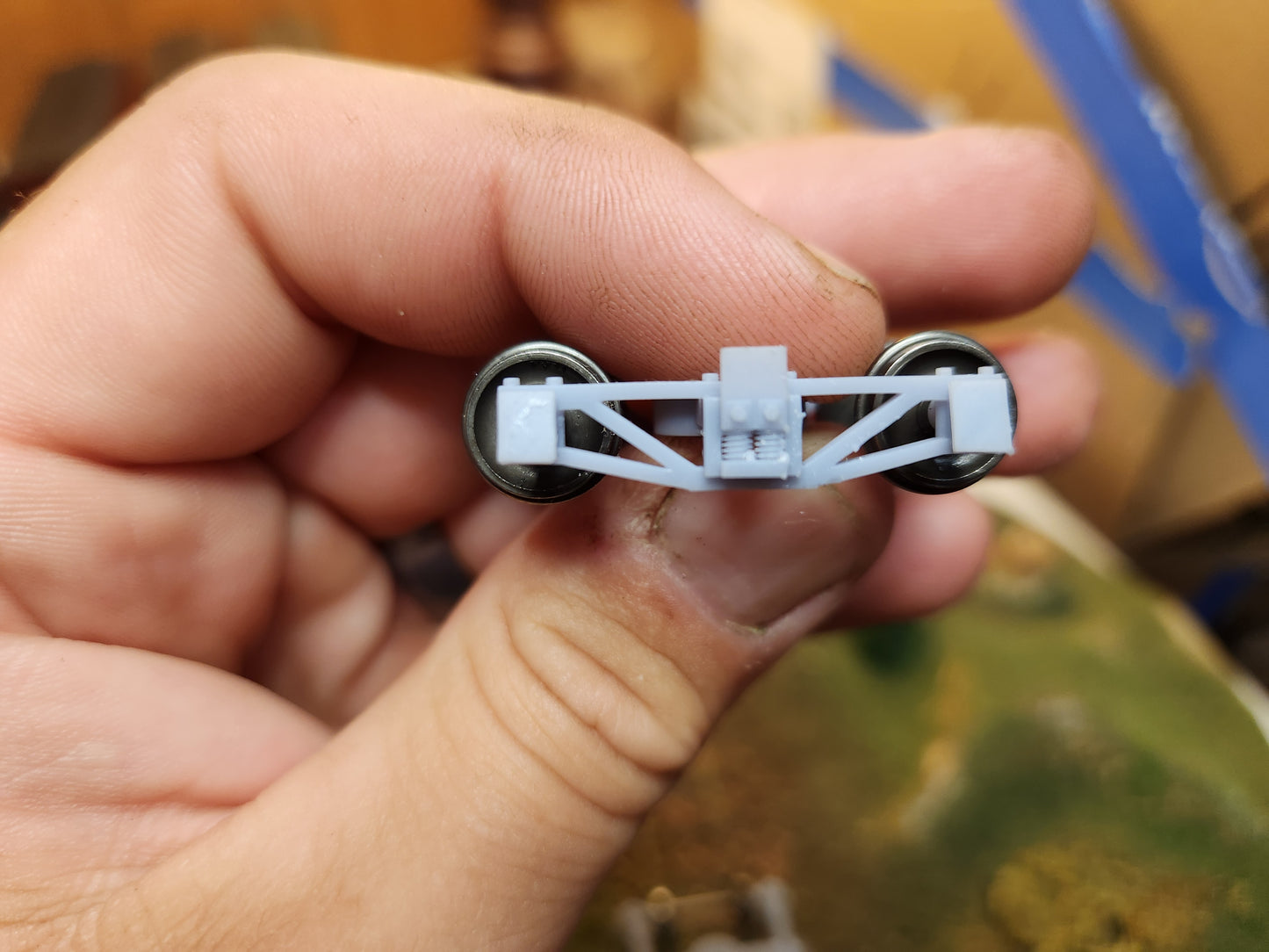 On30 3D Printed Low Archbar Trucks with 20" Metal Wheels