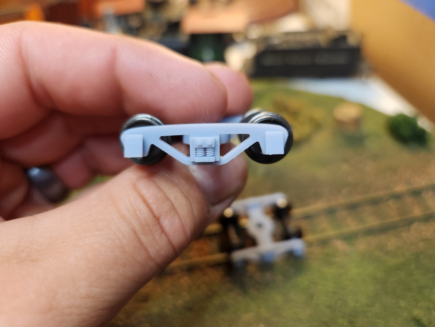 On30 3D Printed Bettendorf Trucks with 20" Metal Wheels