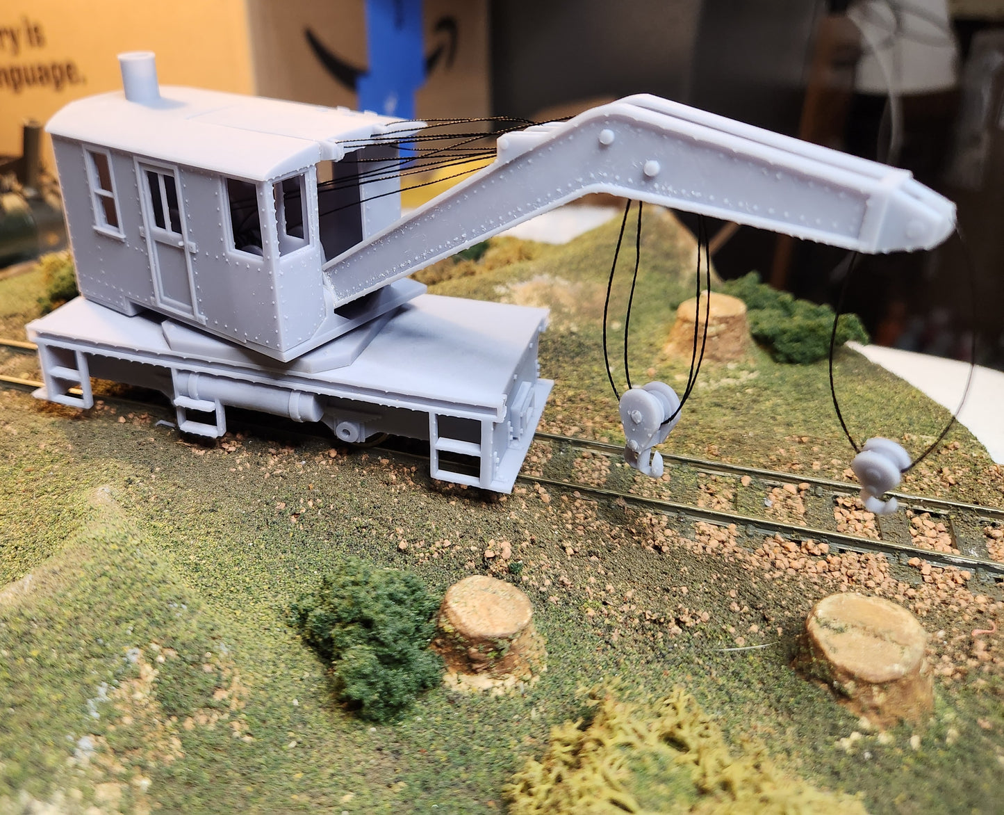 On30 3D Printed Steam Crane Kit Self Propelled MOW