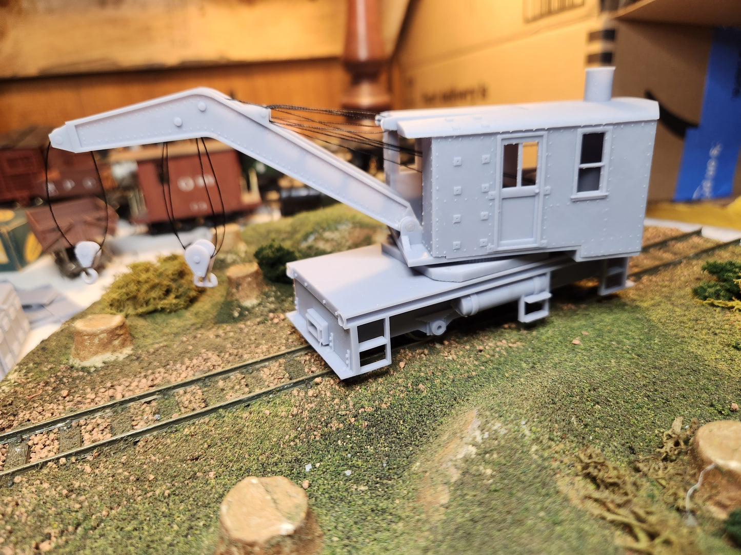 On30 3D Printed Steam Crane Kit Self Propelled MOW