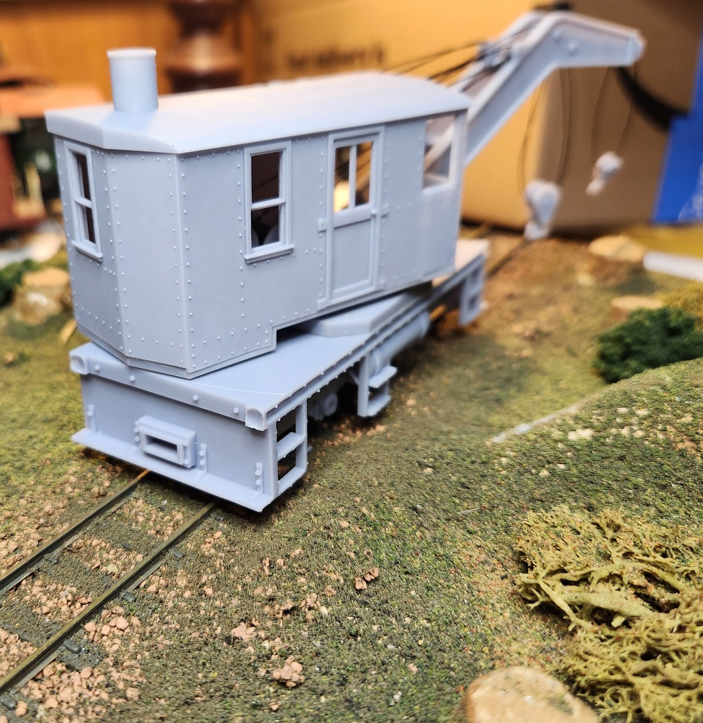 On30 3D Printed Steam Crane Kit Nonpropelled MOW