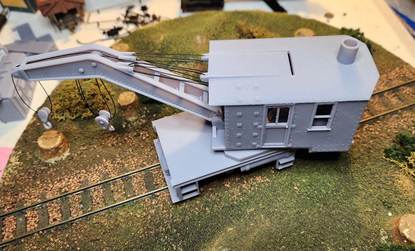 On30 3D Printed Steam Crane Kit Nonpropelled MOW
