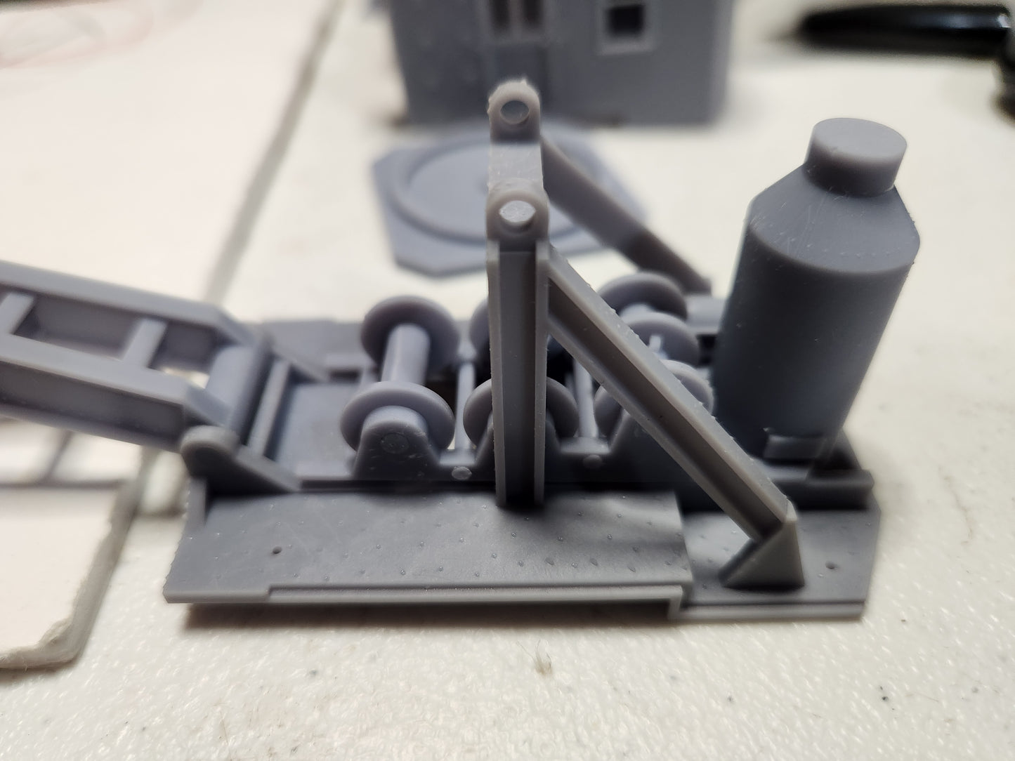 On30 3D Printed Steam Crane Kit Nonpropelled MOW