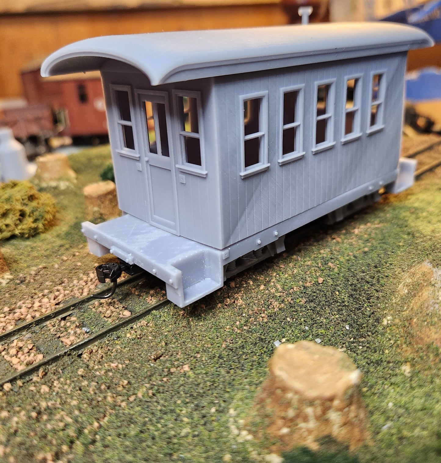 On30 3D Printed Short Coach Kit With round roof