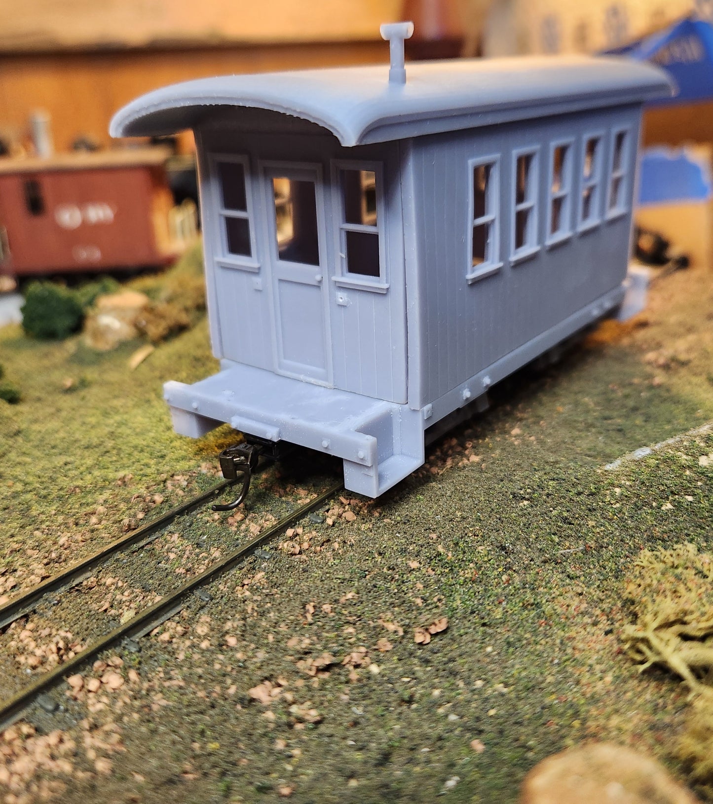 On30 3D Printed Short Coach Kit With round roof