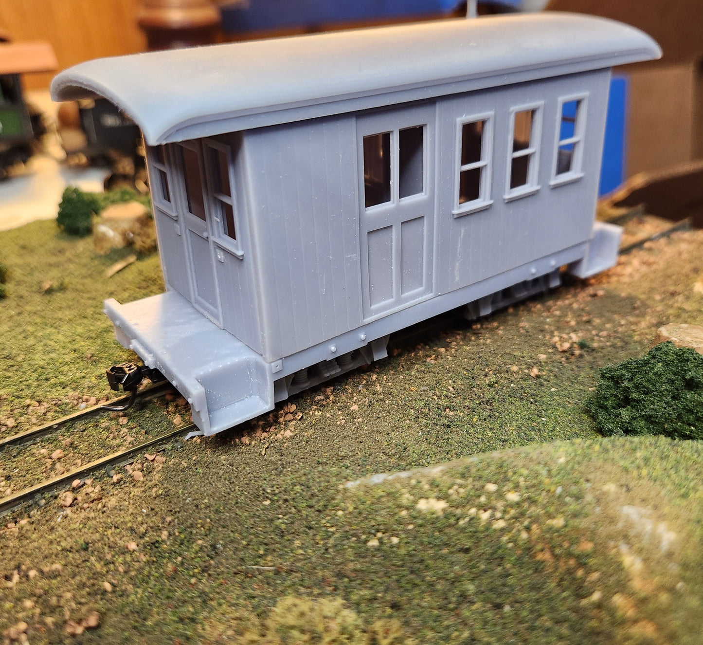 On30 3D Printed Short Combine Kit With Round Roof