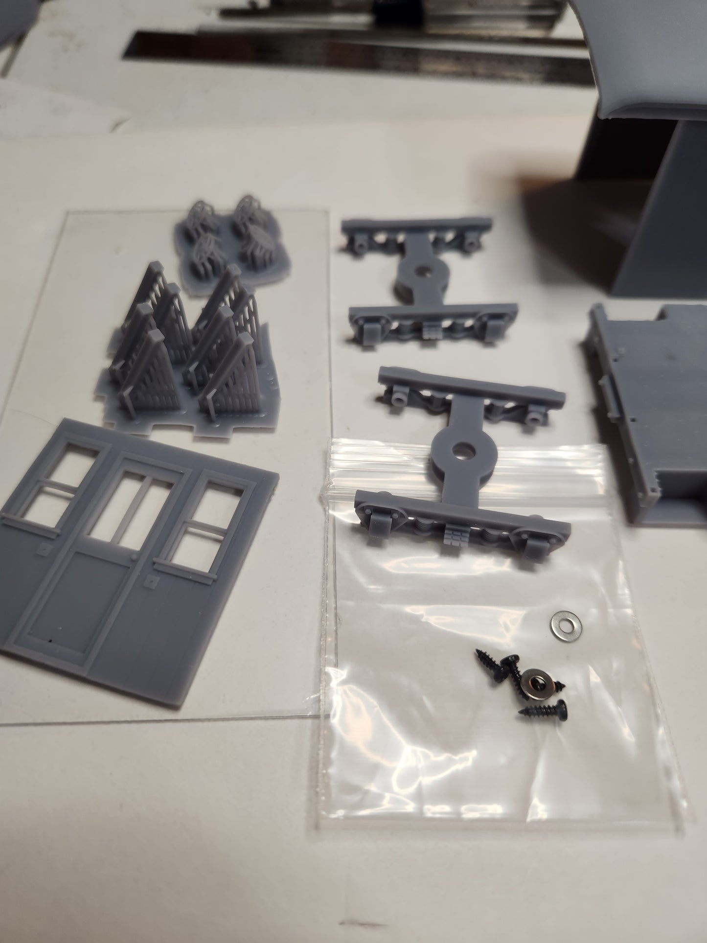 On30 3D Printed Short Combine Kit With Round Roof