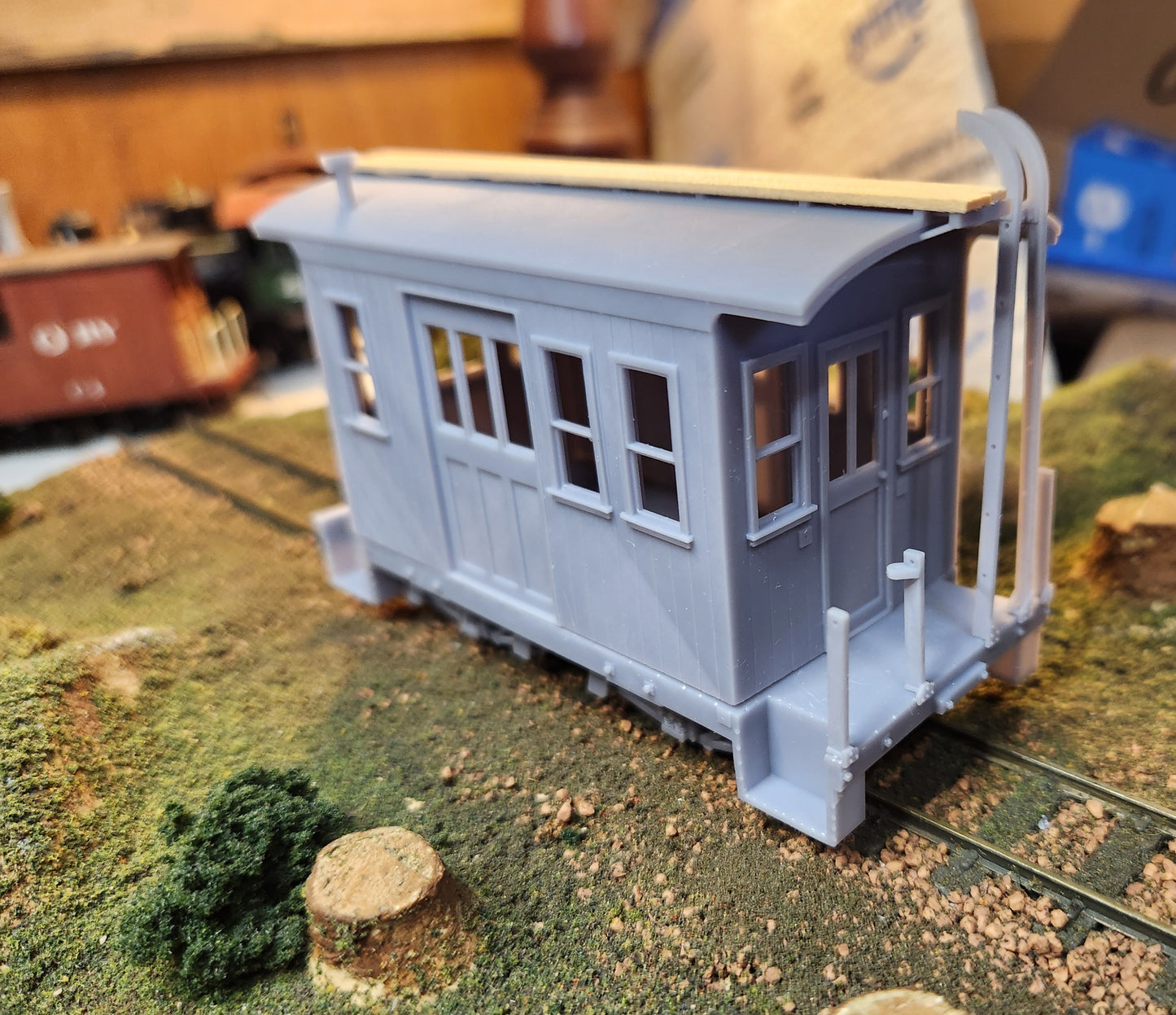 On30 3D Printed Short Side Door Caboose Kit