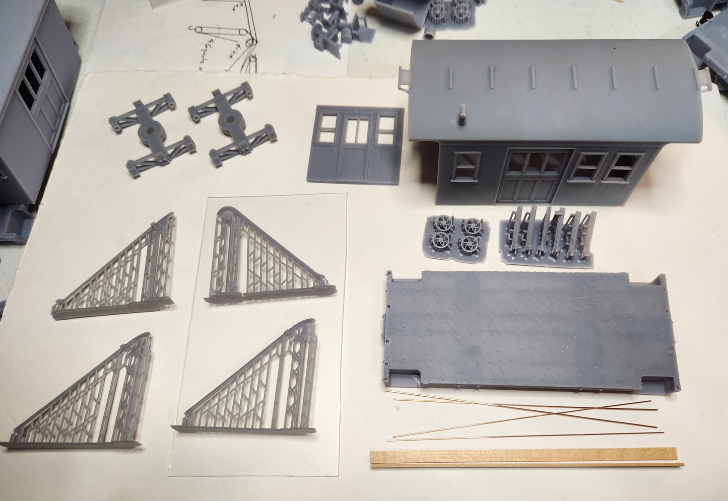 On30 3D Printed Short Side Door Caboose Kit