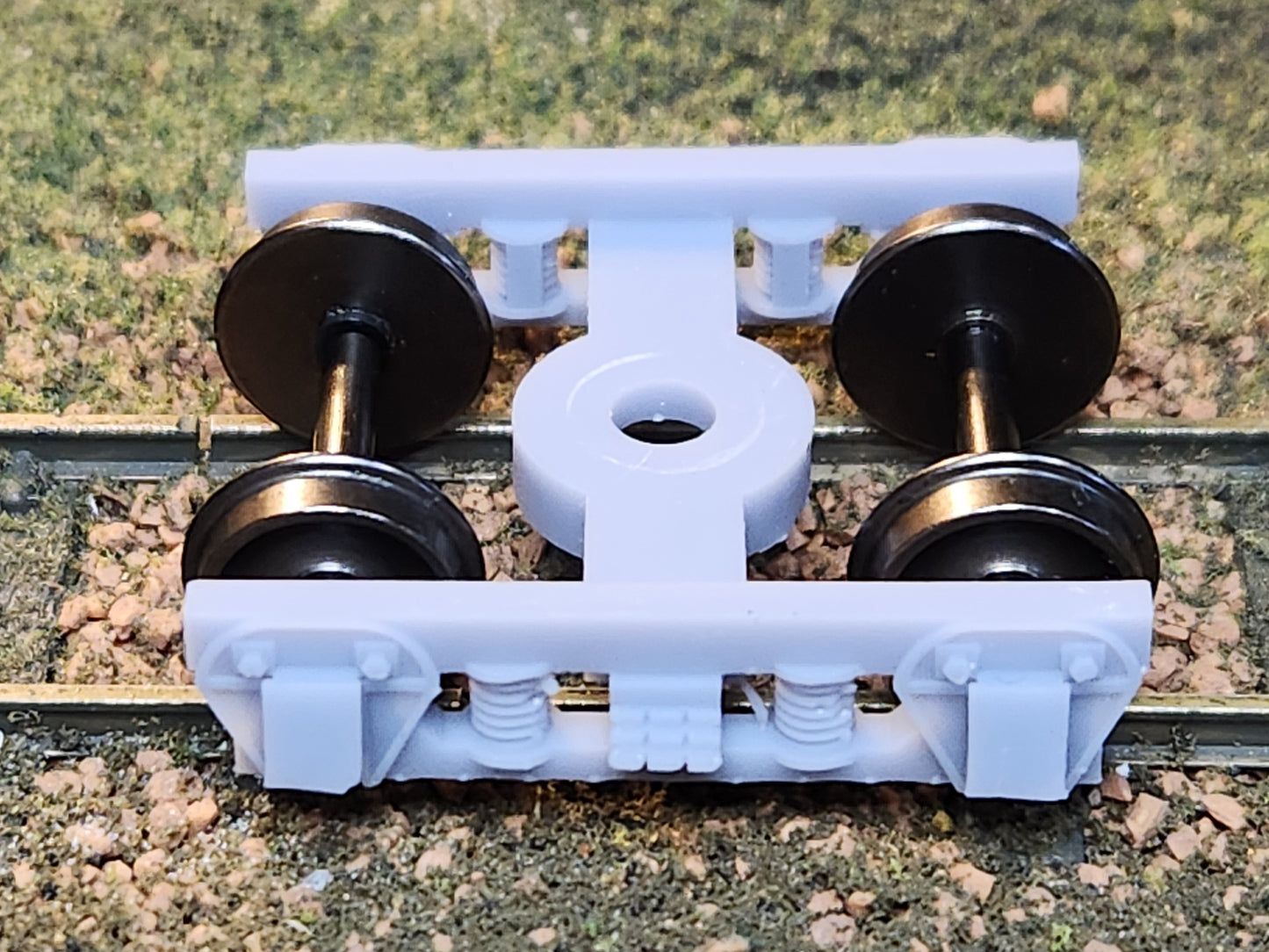On30 3D Printed Passenger Trucks with 20" Metal Wheels