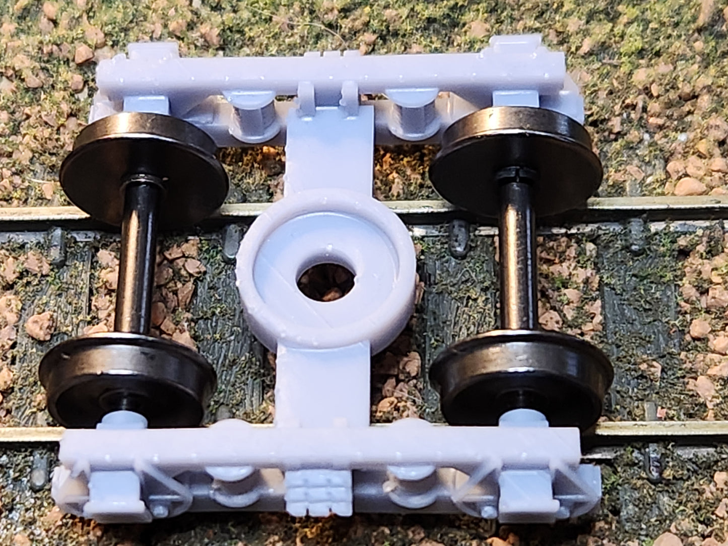 On30 3D Printed Passenger Trucks with 20" Metal Wheels