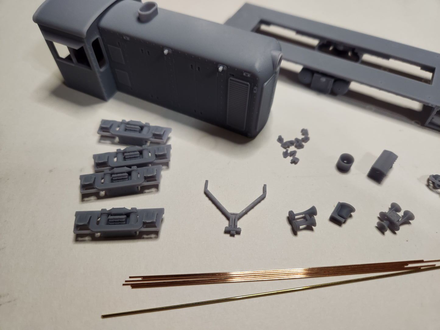 On30 Davenport End Cab Switcher Kit 3D printed For Bachmann HO single motor 44 Tonner Mechanism