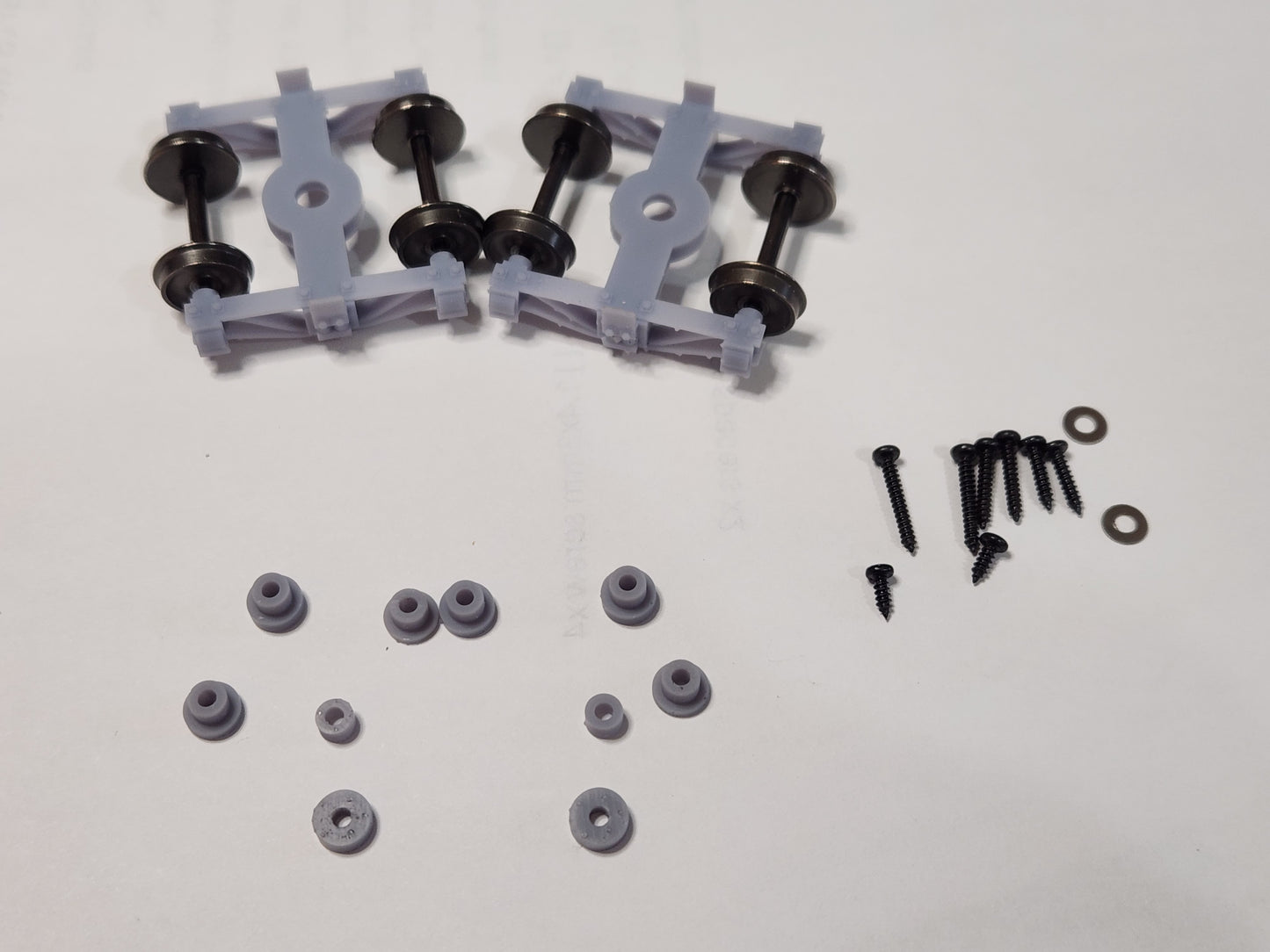 On30 3D Printed Low Archbar Trucks with 20" Metal Wheels