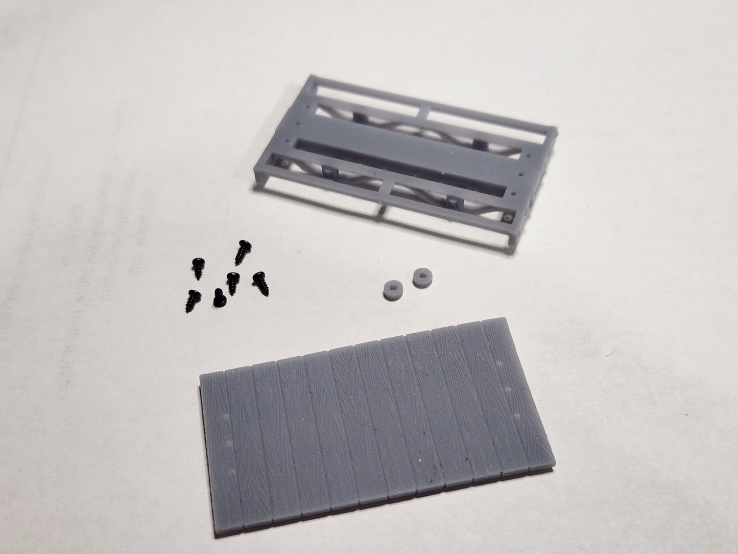 On18 3D printed 8ft flat car kit