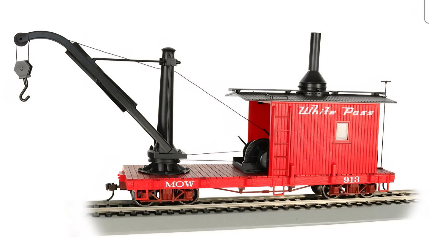 Bachmann On30 Derrick Car White Pass and Yukon 26905