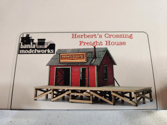 Herbert's Crossing Freight House O Scale Craftsman Kit Banta Modelworks #6082