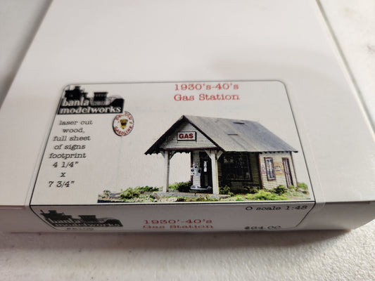 1930's-40's Gas Station O Scale Craftsman Kit Banta Modelworks #6109