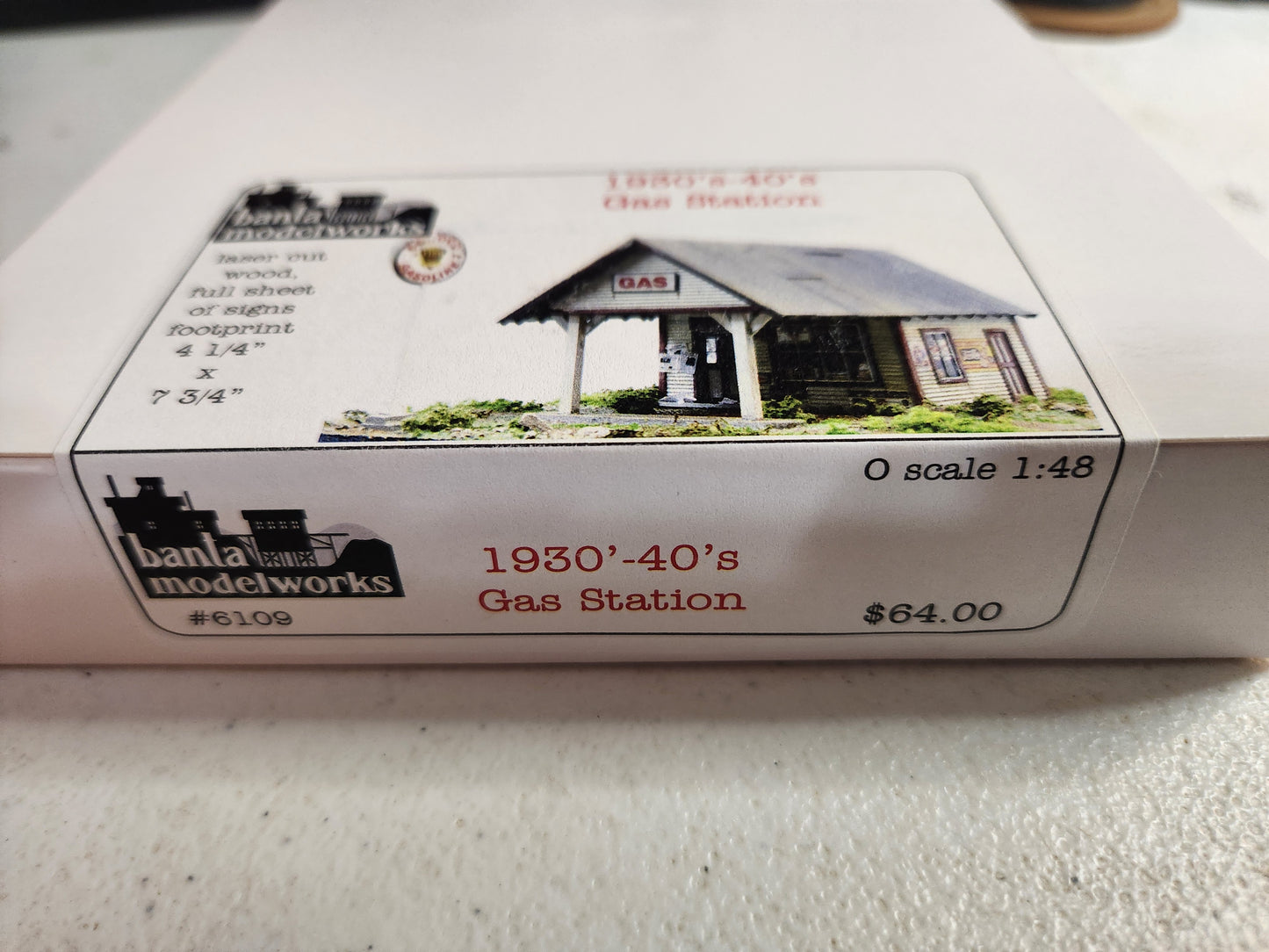 1930's-40's Gas Station O Scale Craftsman Kit Banta Modelworks #6109