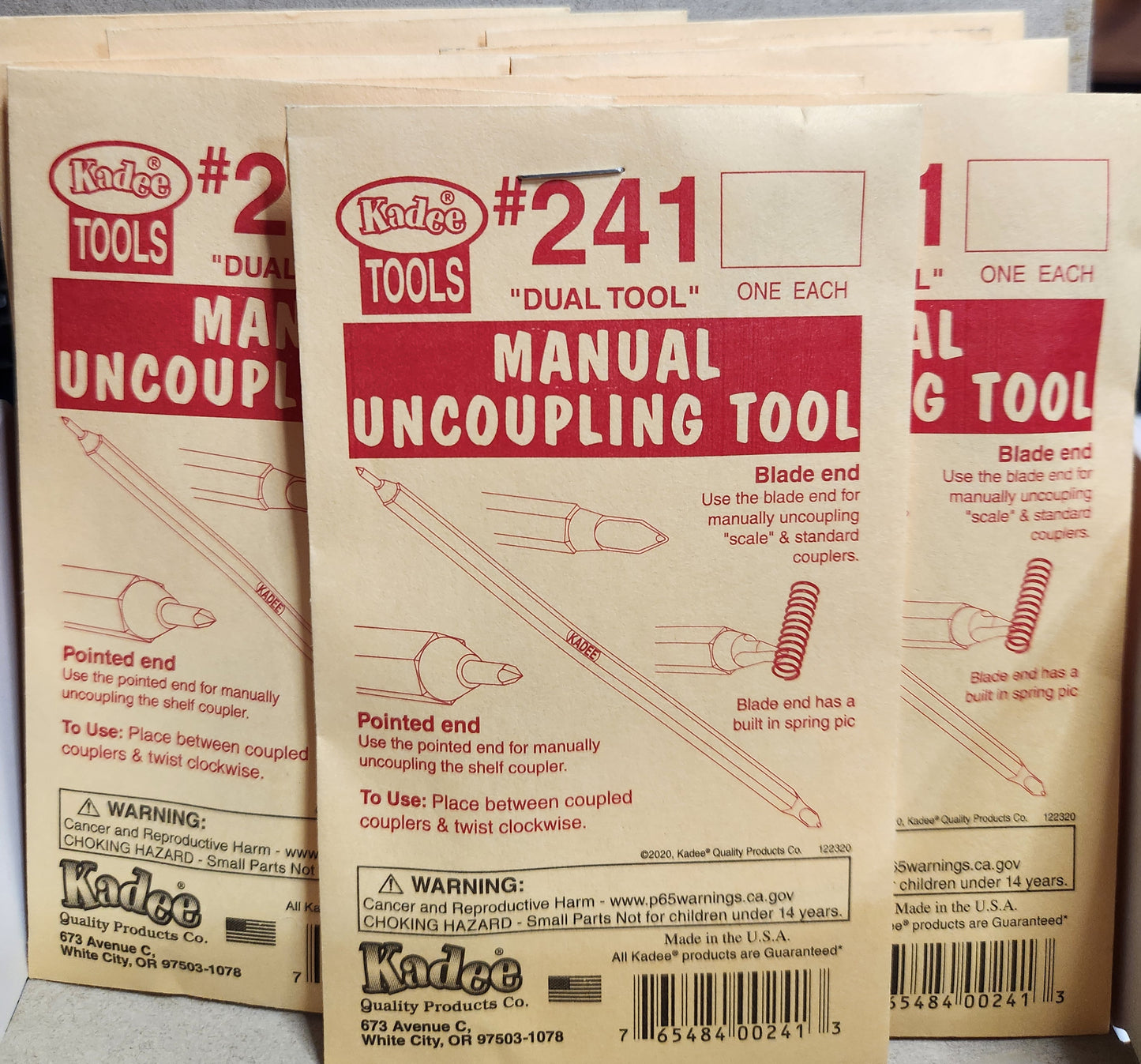Kadee #241 Dual Tool Manual uncoupling tool.
