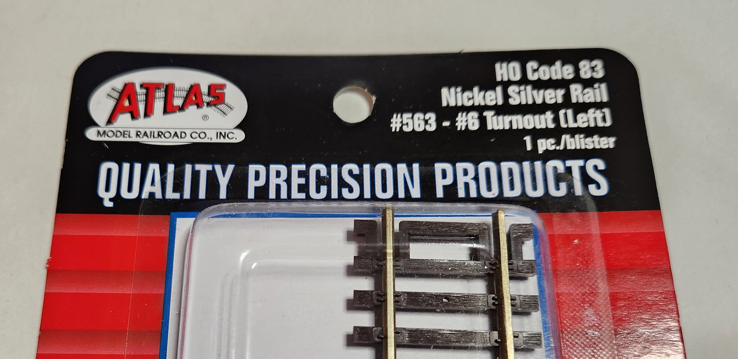 Atlas Code 83 Customline Turnout #6 Left – Phil's Trains