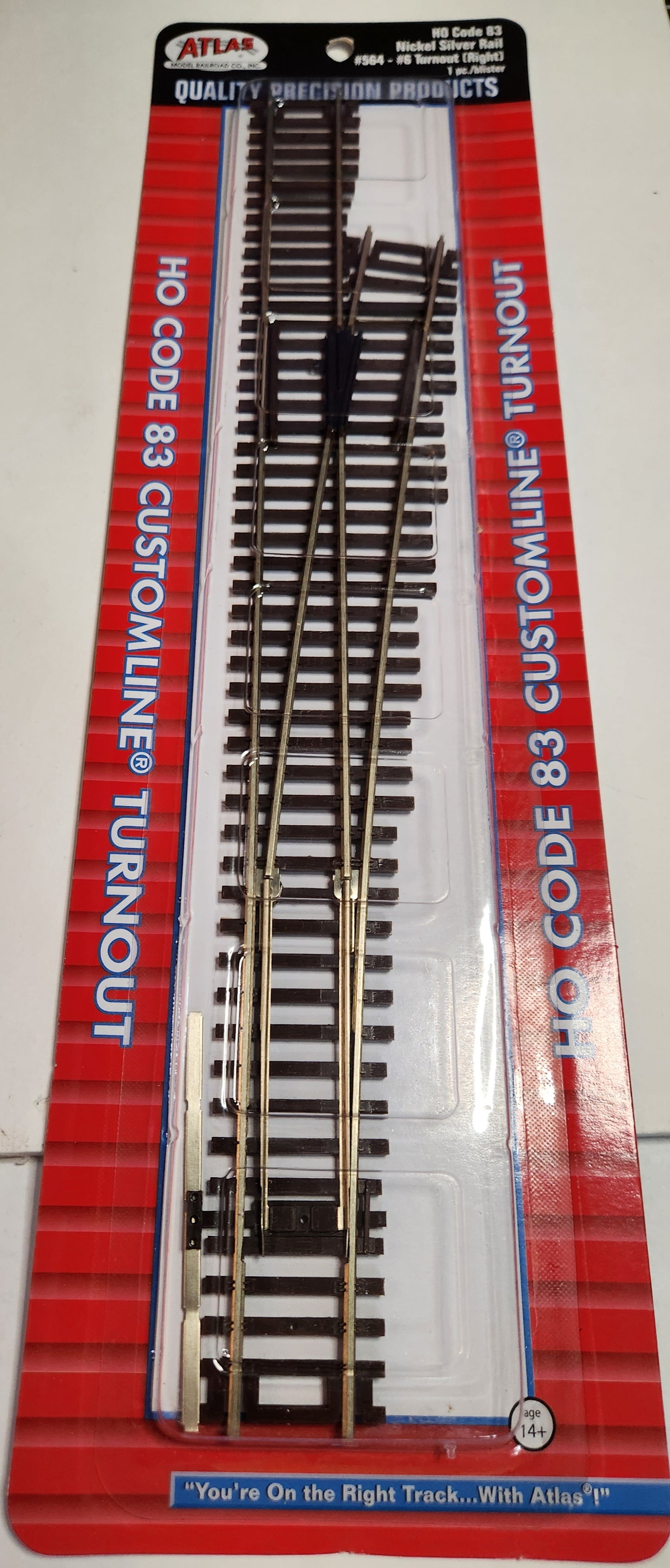 Atlas Code 83 Customline Turnout #6 Right – Phil's Trains