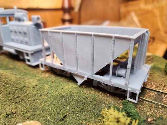 On30 3D Printed 16ft Single Bay Steel Hopper(Set of 2)