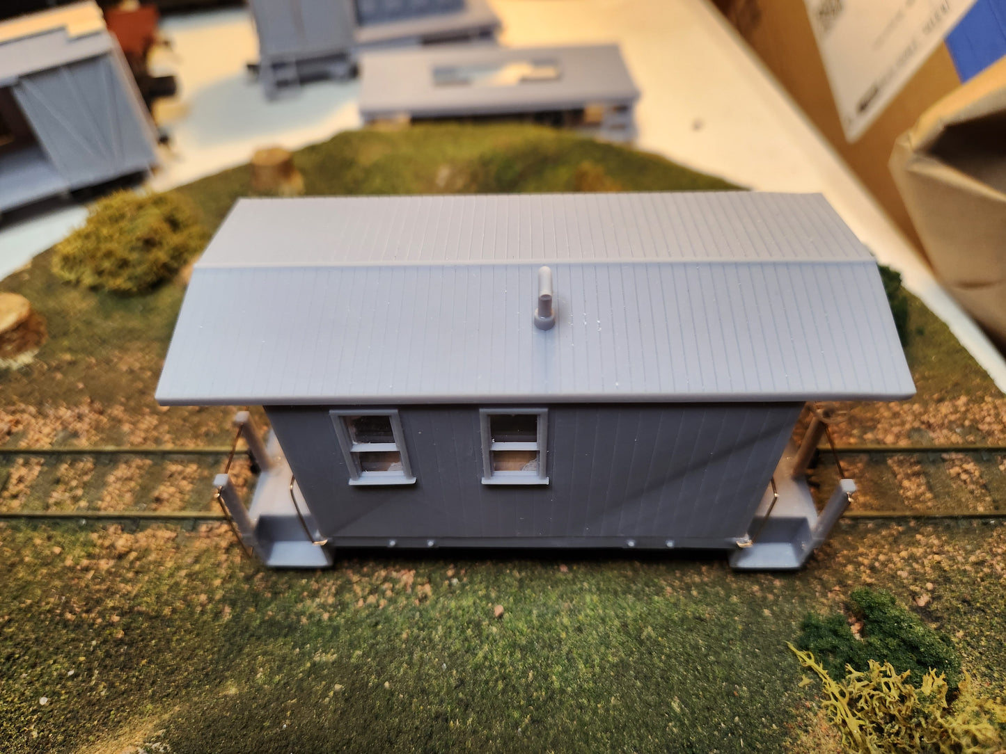 On30 3D Printed Short Caboose Kit With Trucks