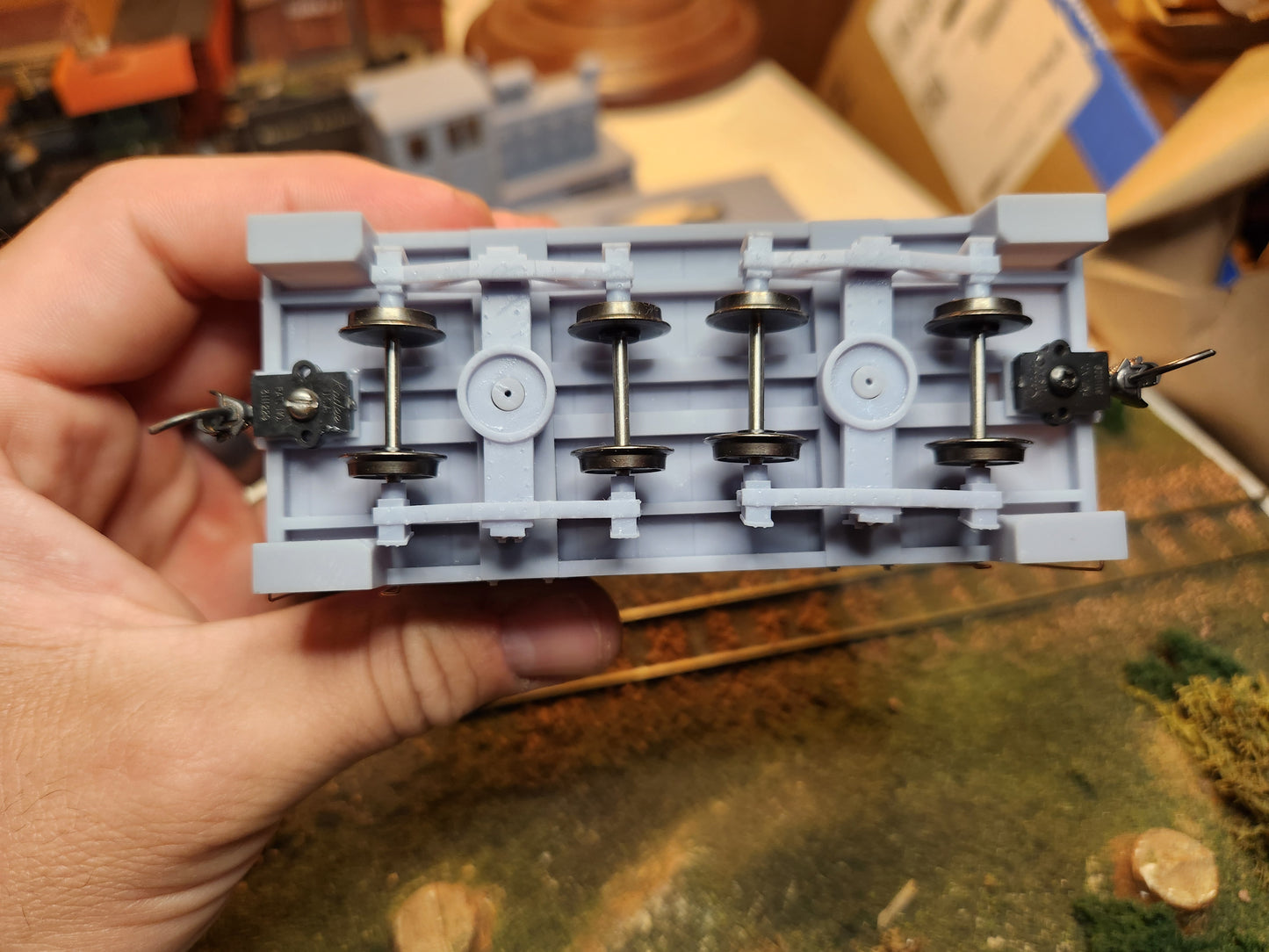 On30 3D Printed Short Caboose Kit With Trucks