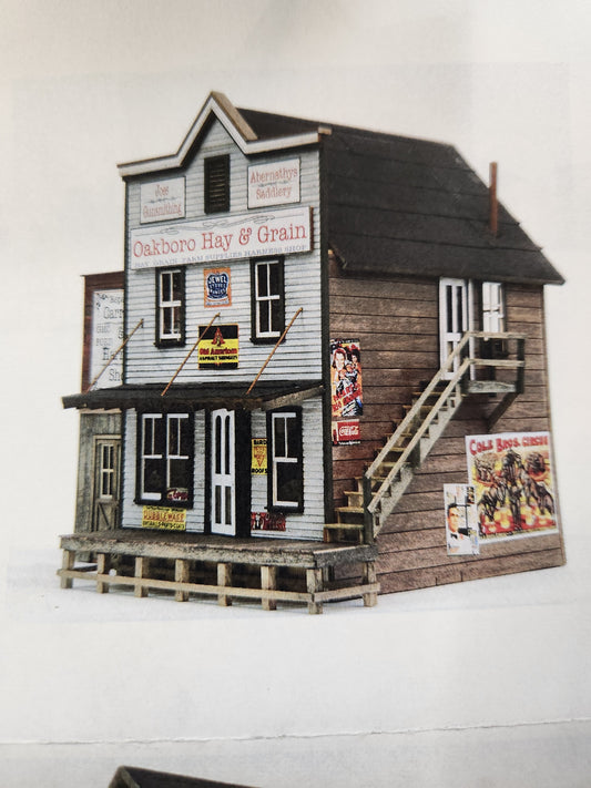 Oakboro Hay & Grain O Scale Craftsman Kit Banta Modelworks #6153