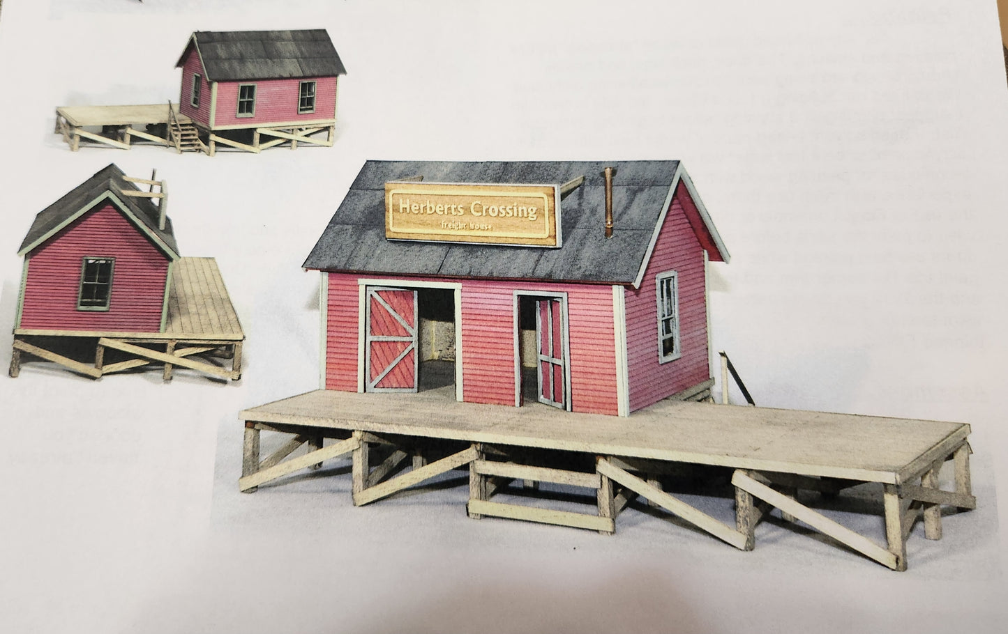 Herbert's Crossing Freight House O Scale Craftsman Kit Banta Modelworks #6082