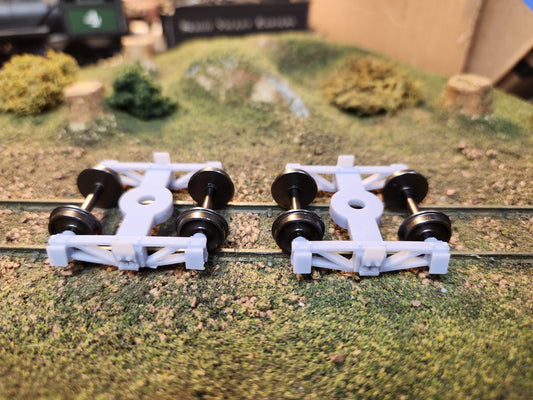On30 3D Printed Low Archbar Trucks with 20" Metal Wheels