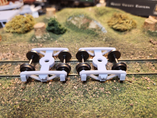 On30 3D Printed Bettendorf Trucks with 20" Metal Wheels