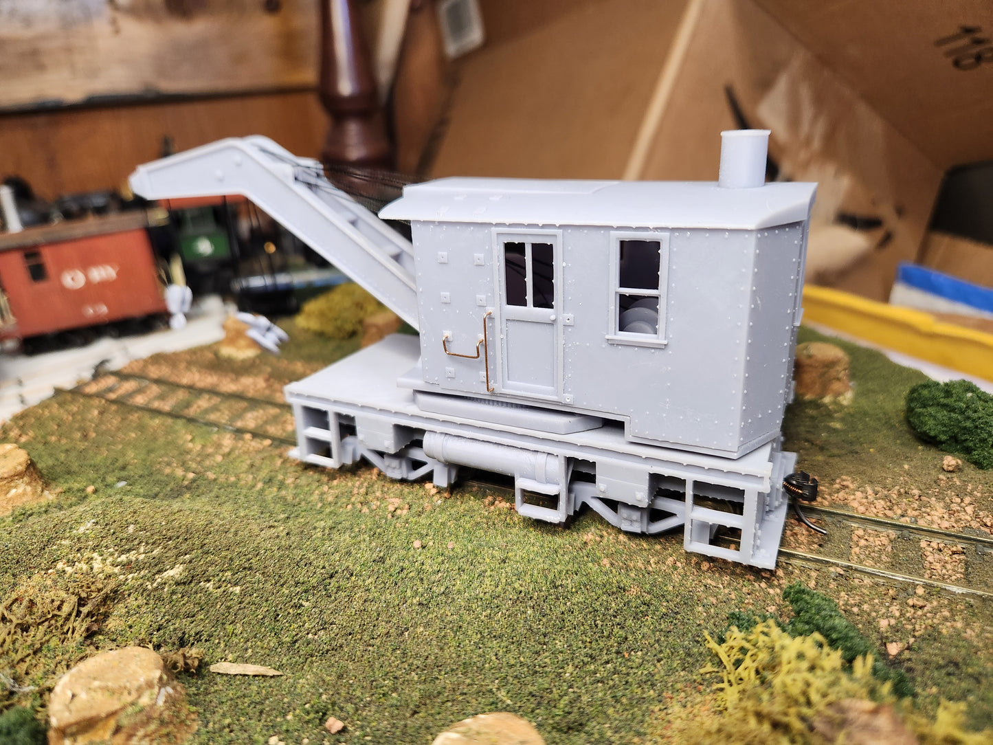 On30 3D Printed Steam Crane Kit Nonpropelled MOW