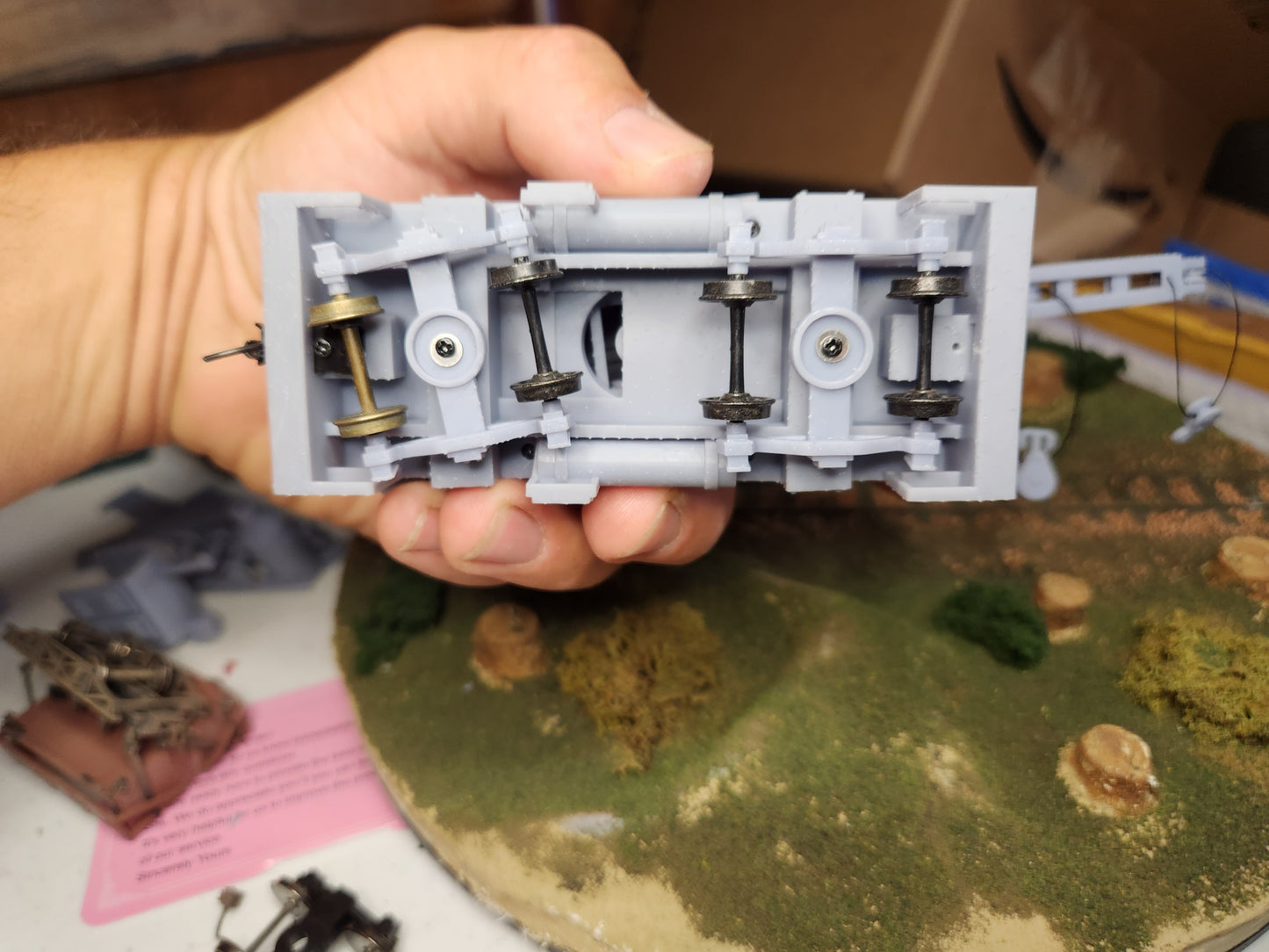 On30 3D Printed Steam Crane Kit Nonpropelled MOW