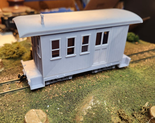 On30 3D Printed Short Combine Kit With Round Roof