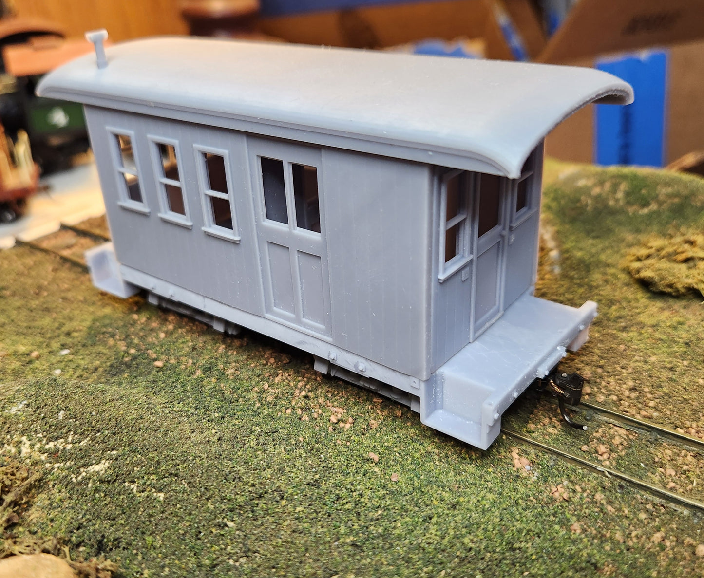 On30 3D Printed Short Combine Kit With Round Roof