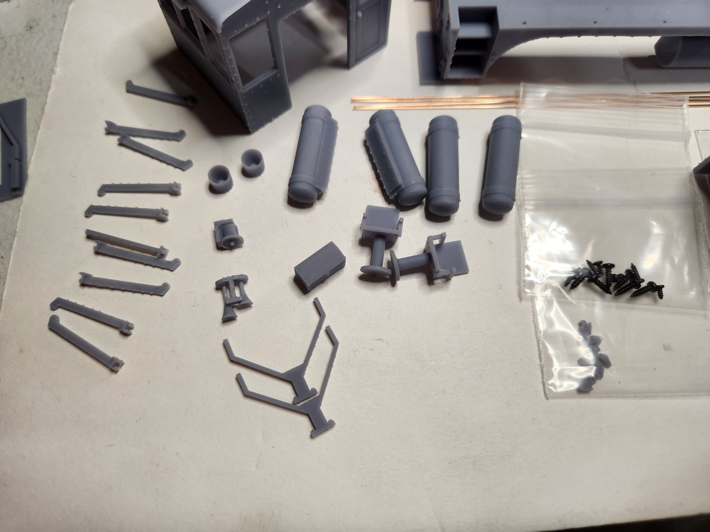 On30 Freelance End Cab Switcher Kit 3D printed For Athearn SW7 Mechanism