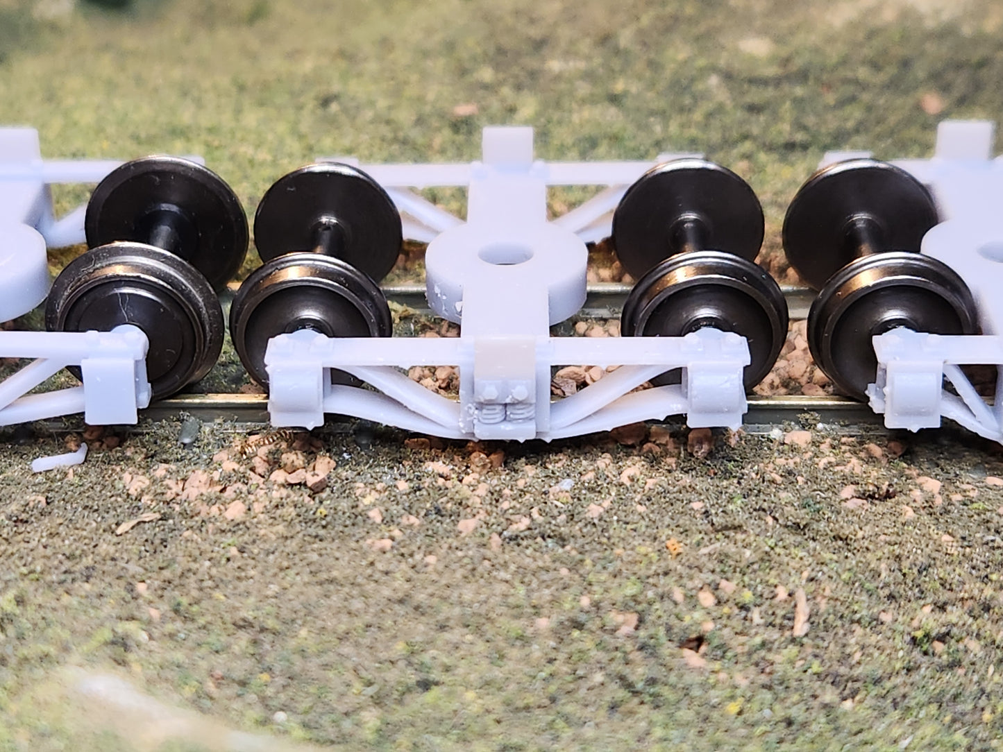 On30 3D Printed Low Archbar Trucks with 20" Metal Wheels