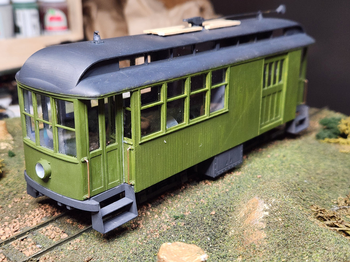 On30 SF&C #10 Streetcar Kit 3D printed For Athearn SW7 Mechanism