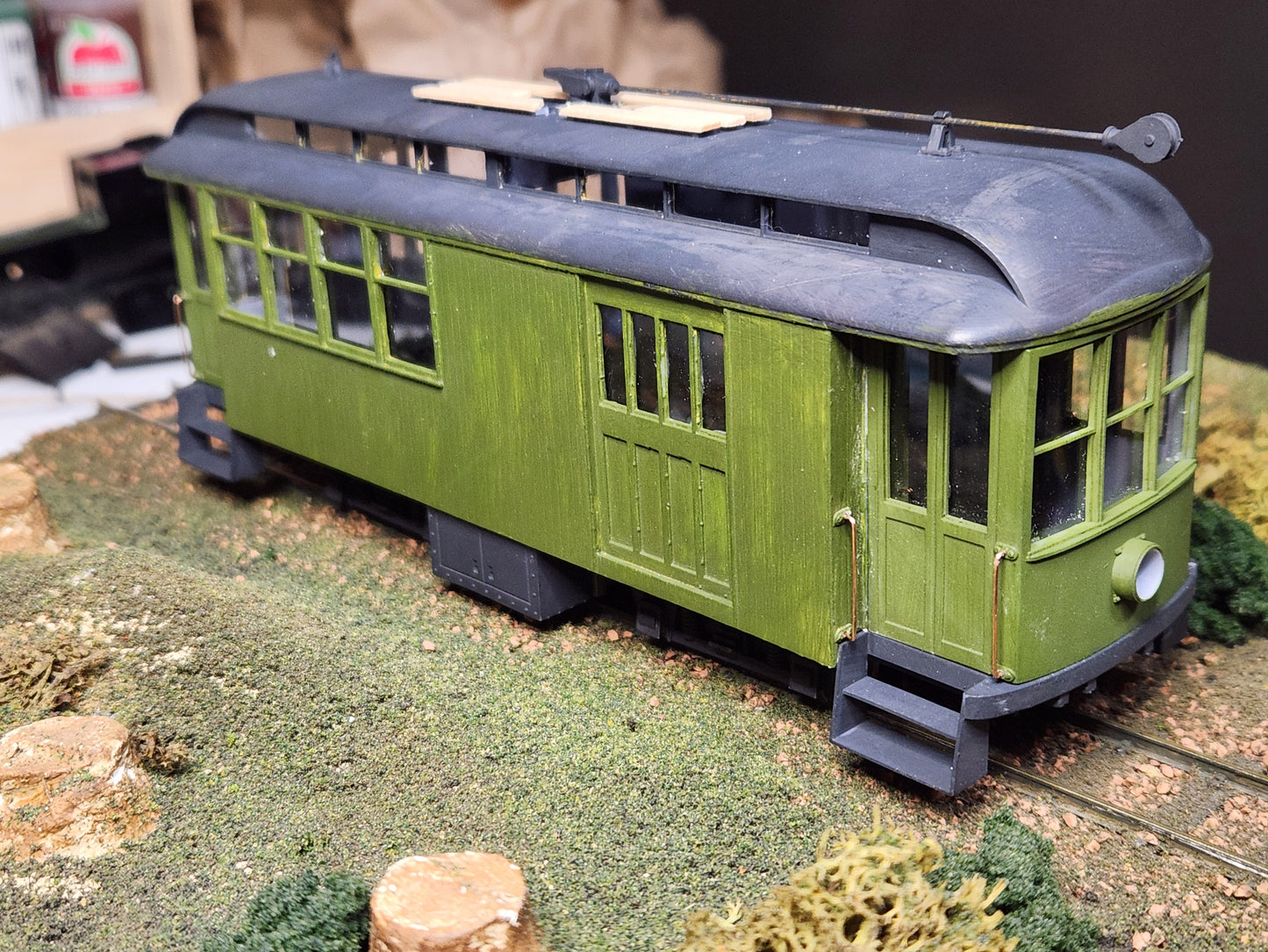 On30 SF&C #10 Streetcar Kit 3D printed For Athearn SW7 Mechanism